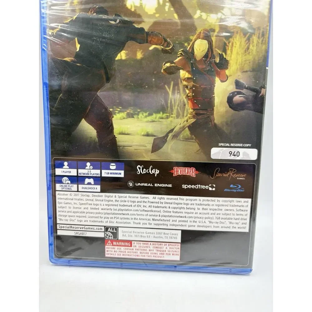 Absolver Sony PlayStation 4 Brand New Sealed